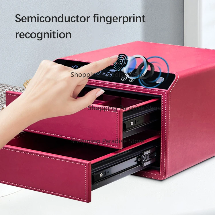 

Household Anti-Theft Intelligent Fingerprint Drawer Safe Full Steel Double Layer Large Capacity for Security And Privacy