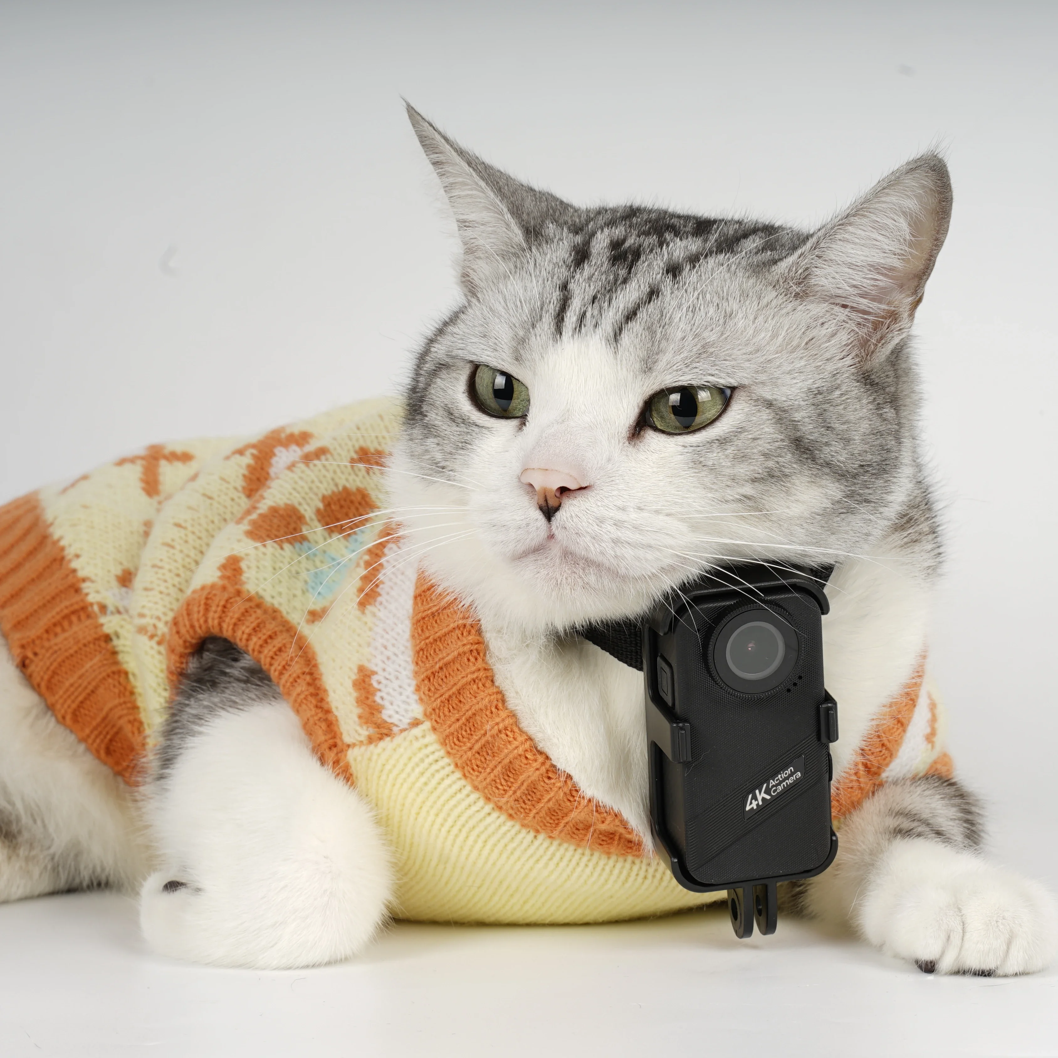 2025 4K واي فاي كاميرا تسجيل فيديو ذكية الحيوانات الأليفة مقاوم للماء عمل كاميرا رياضية تسجيل الفيديو كاميرا صغيرة الإبهام