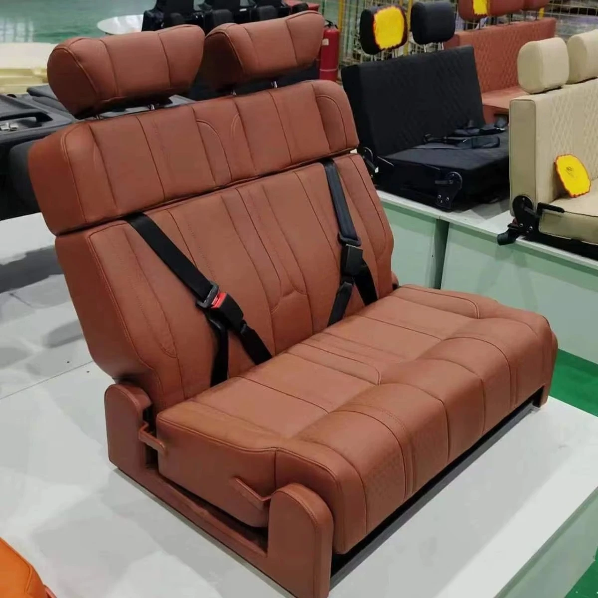 Folding Convertible Bed Seats For RV Van Camper Front Swivel Luxury Seating Motorhome Seats Rv Seating Motorhome Car Seat