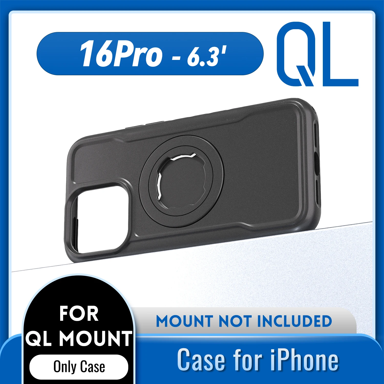 Quad-style motorfiets/fiets magnetische schokbestendige hoes voor iPhone 17 16 15 14 ProMax met oplaadfunctie en vergrendelbaar ontwerp
