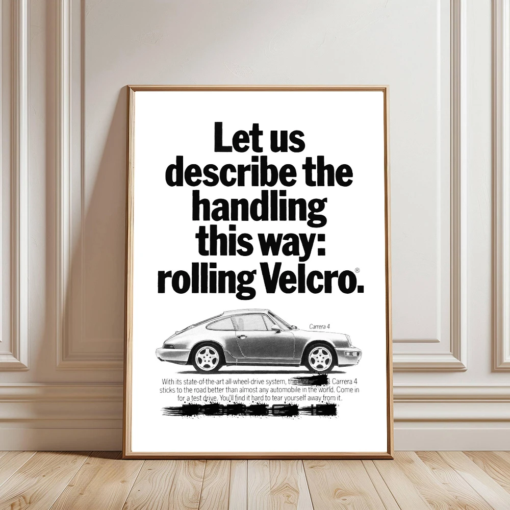 Vintage Advertisment Poster Luxury Sports Cars Famous Car Posters & Picture Canvas Print Painting Wall Decor Home Mural Cuadros