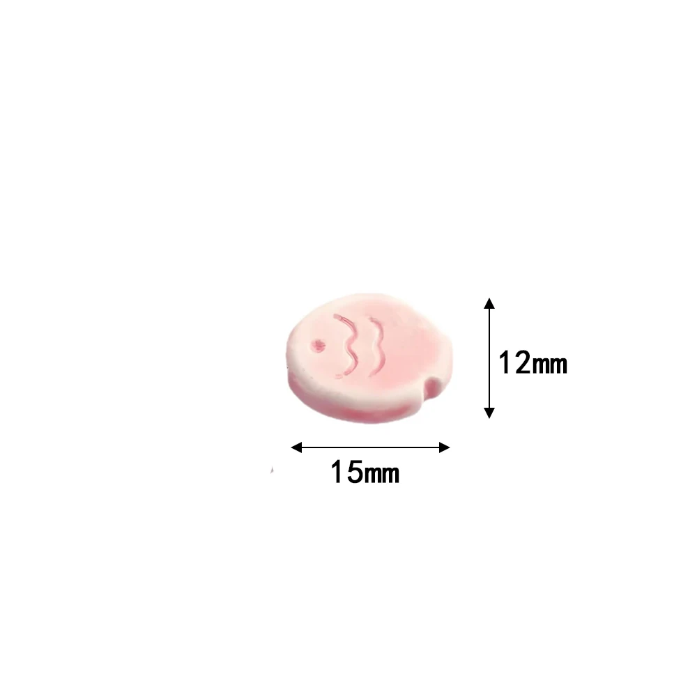 10Pcs Cute Biscuit Fish Beads Charms Ceramic Spacer Loose Beads For Jewelry Making DIY Bracelet Accessories - view 3