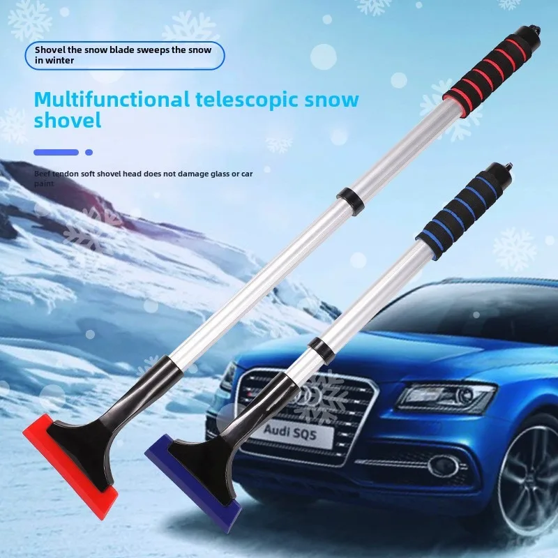 

ALIWRAP Extendable Car Ice Scraper Snow Brush Winter Car Windshield Telescopic Aluminum Window Glass Frost Snow Removal Shovel