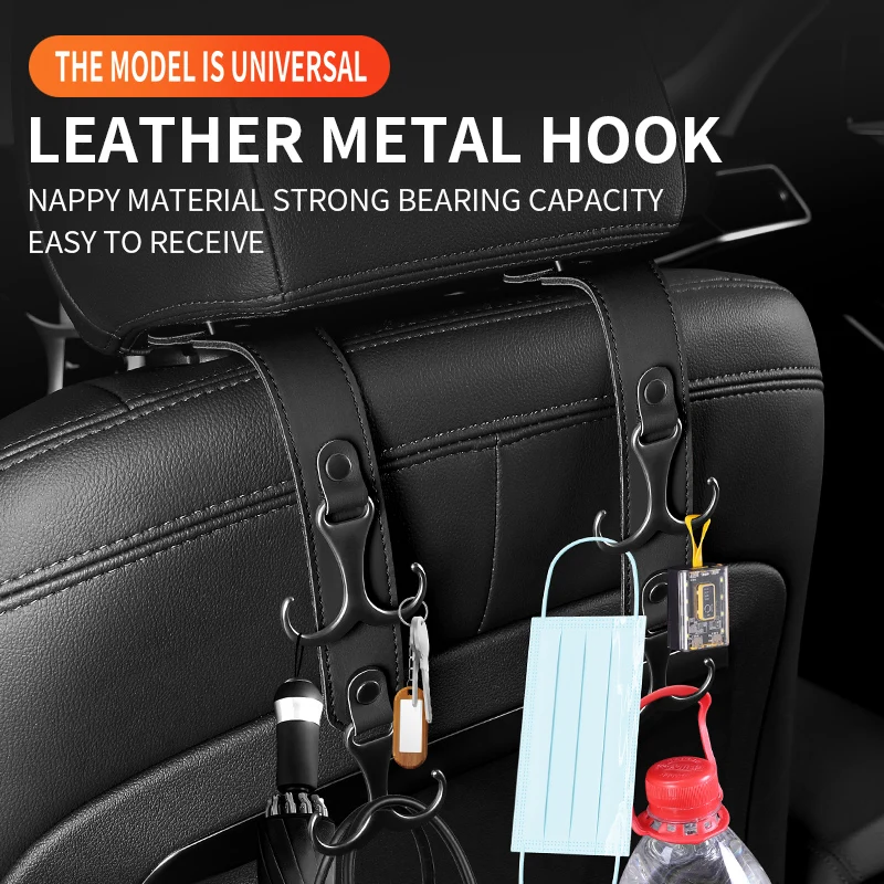 

Car mounted hook car seat back storage rear multifunctional storage hanging bag small hook car interior accessories