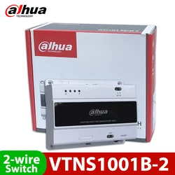 Dahua-Interruptor de 2 cables VTNS1001B-2, admite conexión de 4 VTH2621GW-WP de Monitor interior y 2 estaciones de puerta, VTO2211G-WP de VTO21111D-P-S2