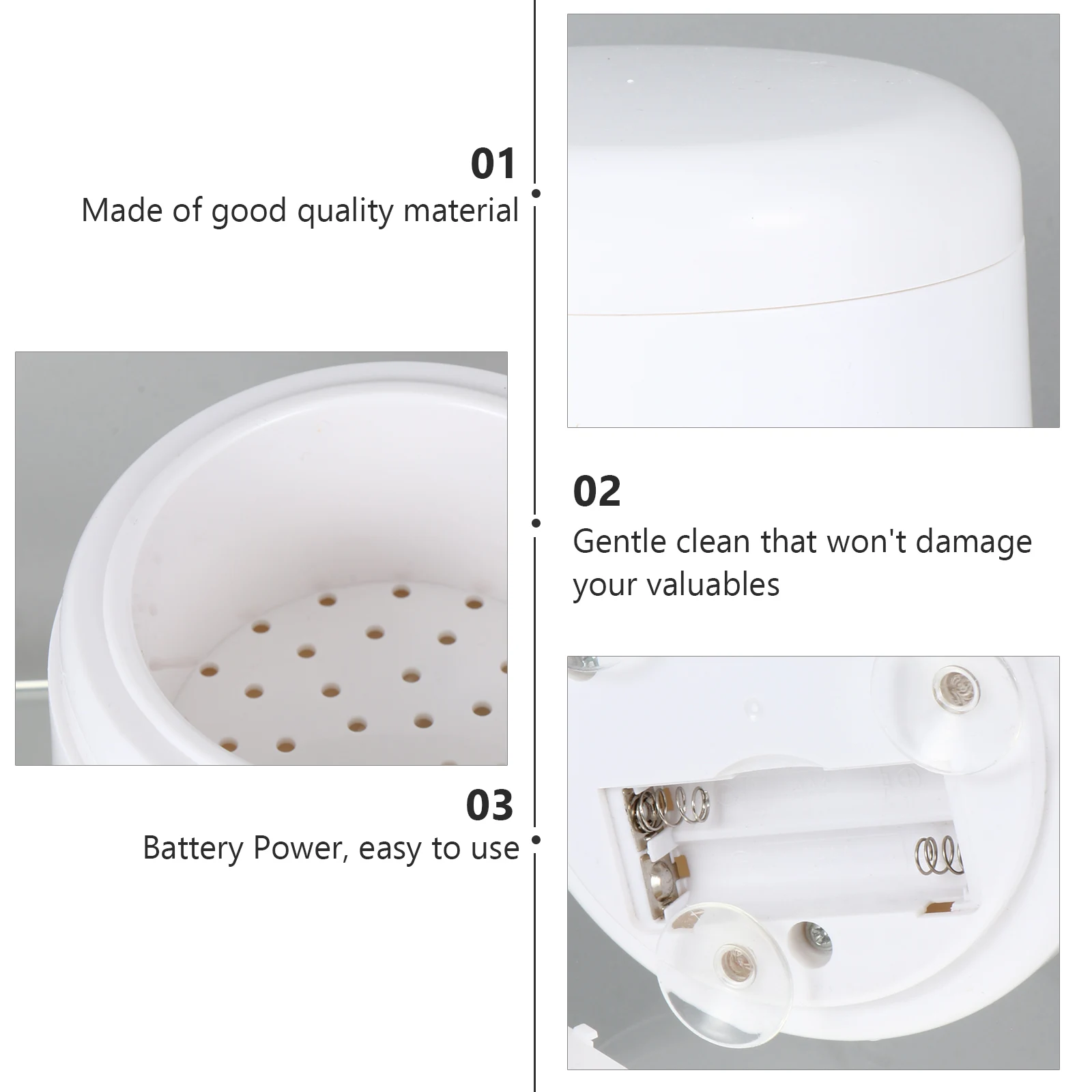 

Ultrasonic Cleaner Eyeglass Artificial Teeth Ultrasonic Jewelry Cleaner Cleaning Machine Device Gifts Family Friends