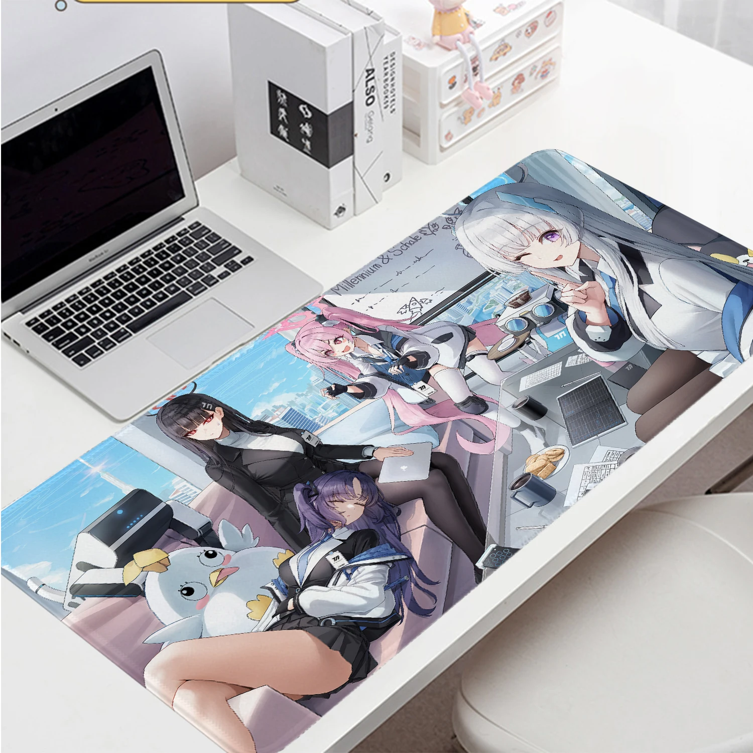 Blue Archive Toki Mouse Pad Anime Girl Gaming Pad Large Desk Mat Big Office Laptop Desk Pad Non-Slip Game Mousepad for Gamer