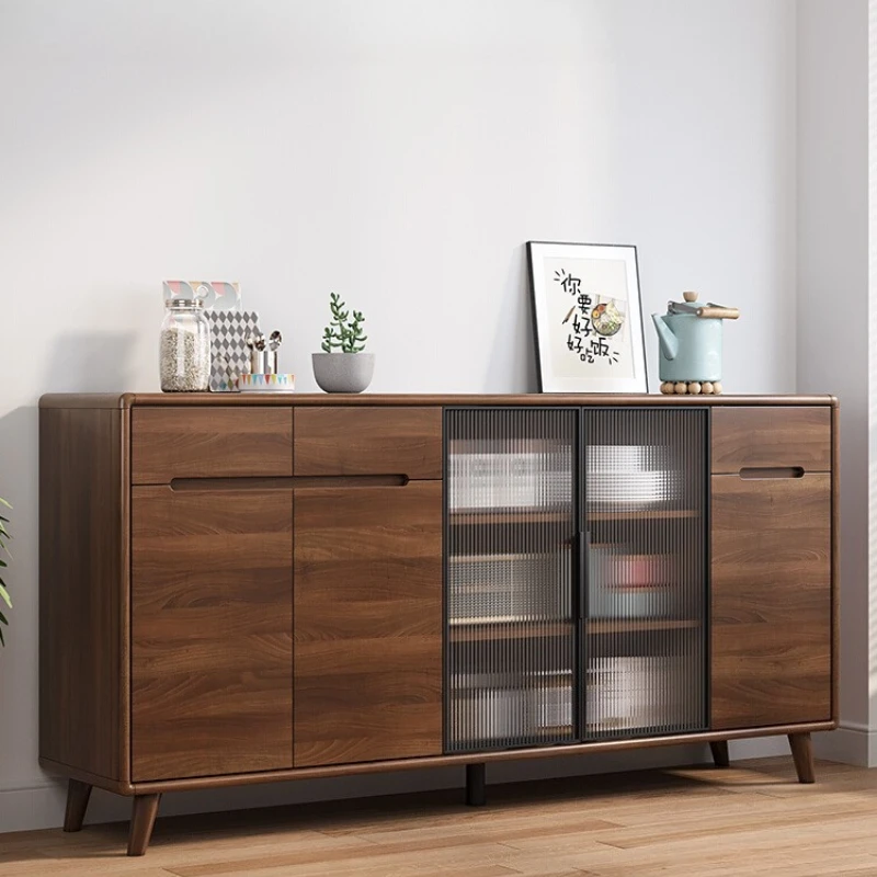 

Glass Door Wooden Display Cabinet Book Design Wine Retro Display Cabinet Household Storage Meuble De Rangement Furnitures