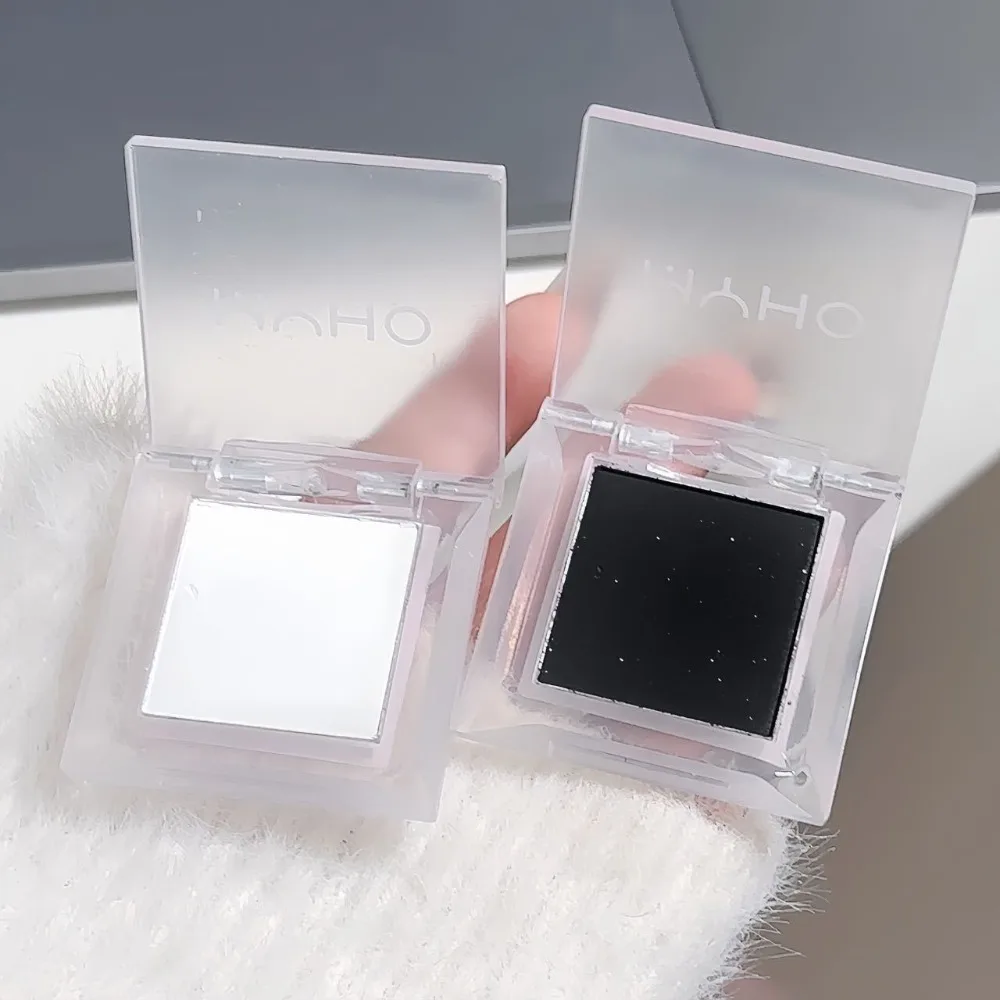 Waterproof Eyeshadow Palette Long-lasting Single-color Eyeshadow Powder Smoked Black Eyeshadol Natural Lying Silkworm Eyeshadow view 3