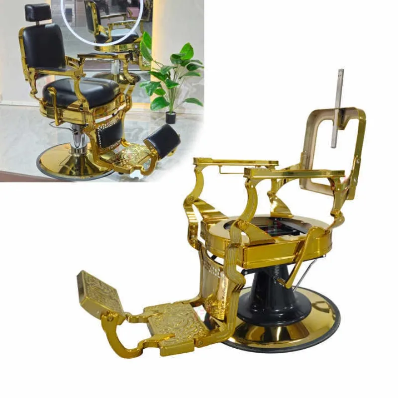 Luxury Vintage Lounge Chair Gold Tacala Belmont Barber Chair Frame