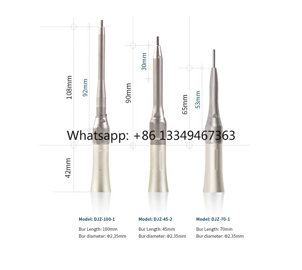 

Стоматологический хирургический угловой и прямой наконечник с коннектором типа E