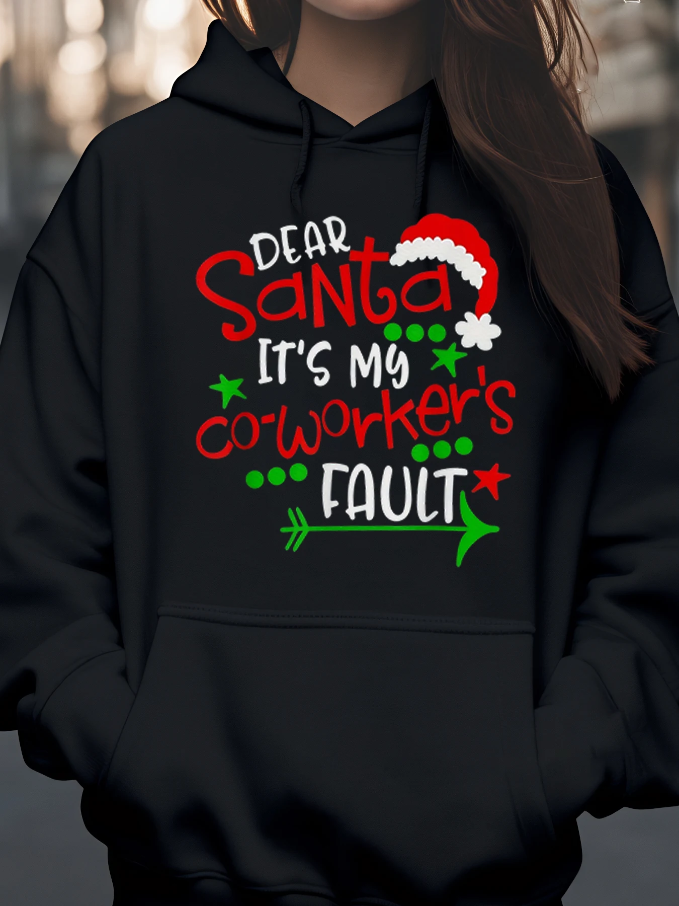 

Дорогой Санта, рождественская толстовка с капюшоном «Это мой колловерс», праздничный подарок, офисная одежда для женщин и мужчин