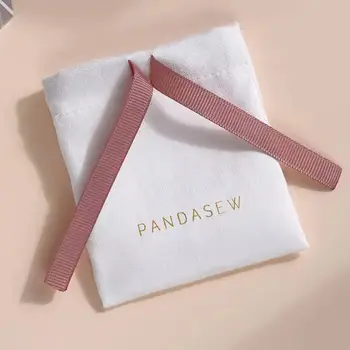 訂製Logo麂皮首飾袋束口袋項鍊手鍊禮物束口袋 10 最佳銷售 珠寶袋 - №10