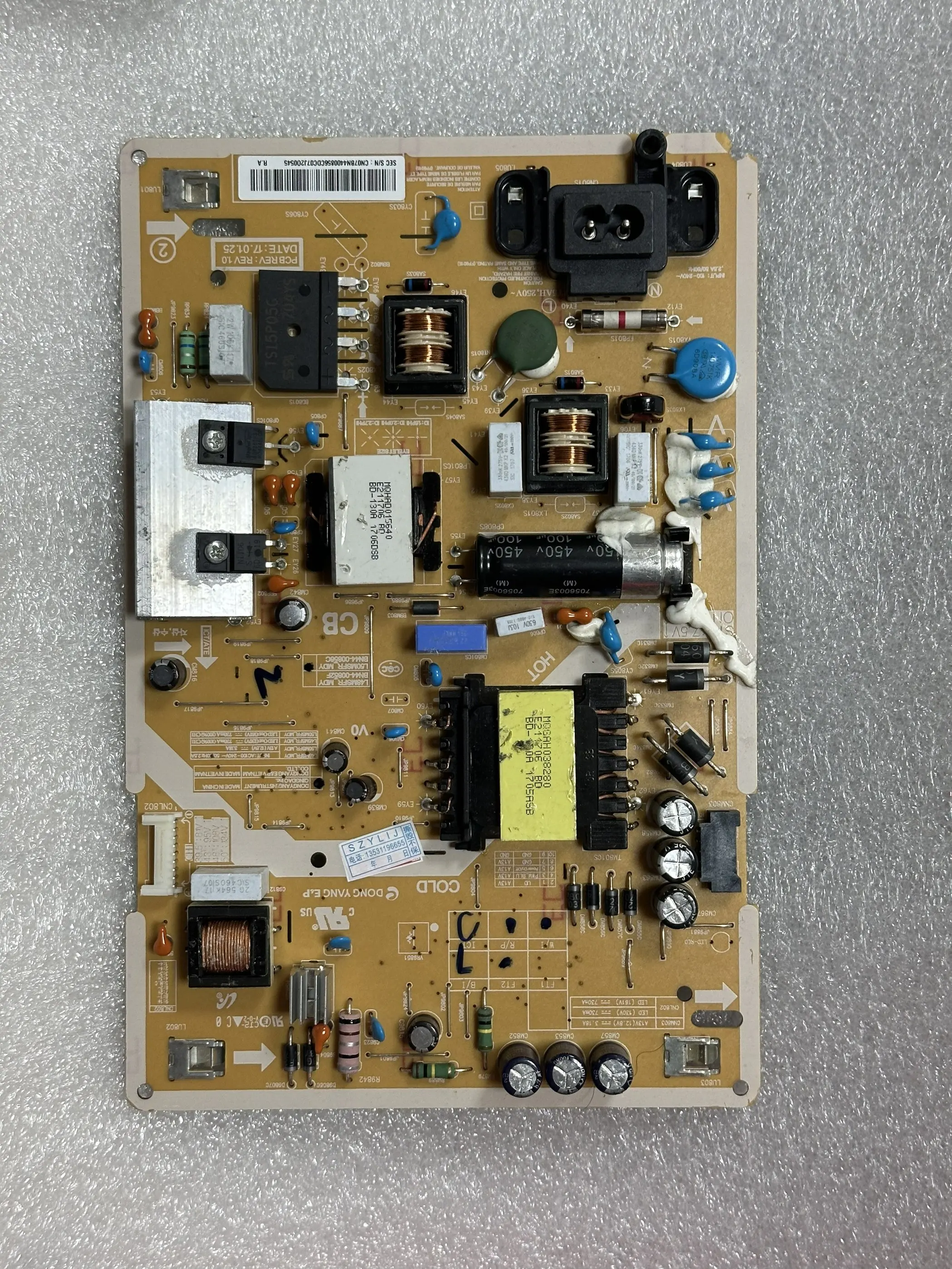 

Оригинальная плата питания L48MSFR/L50MSFR_MDY BN44-00852F BN44-00856C