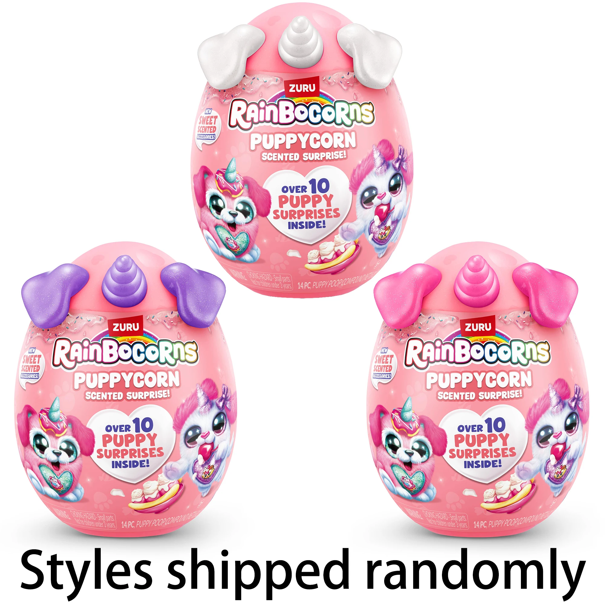 

ZURU Puppy Corns Blind Box Random One Pocket Cute Dog Doll Rainbocorns Surprise Egg Gifts Desktop Ornament Decoration Mini Toy