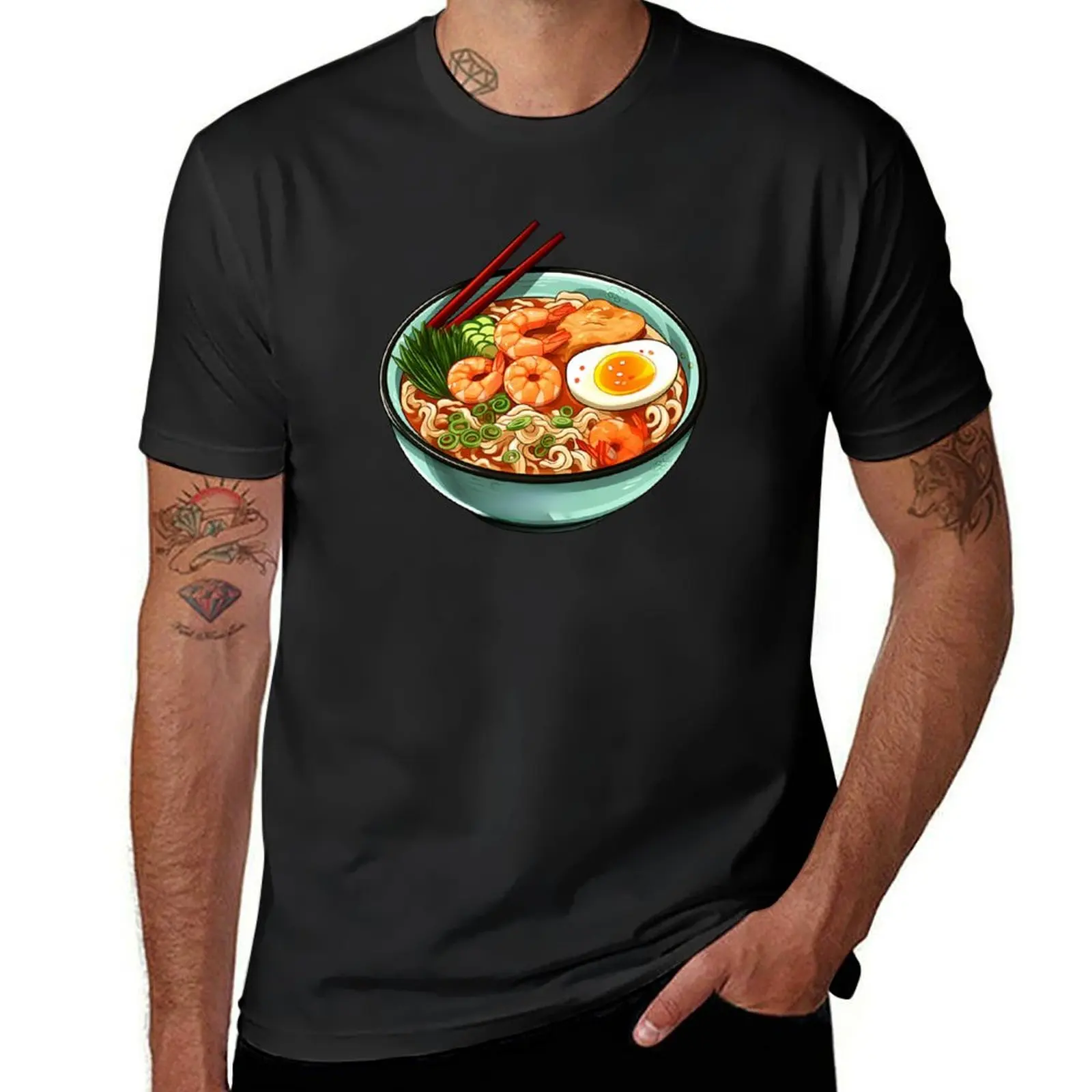 Japanses Ramen Noodles Bowl T-shirt oversized sublime oversizeds sweat shirts, men