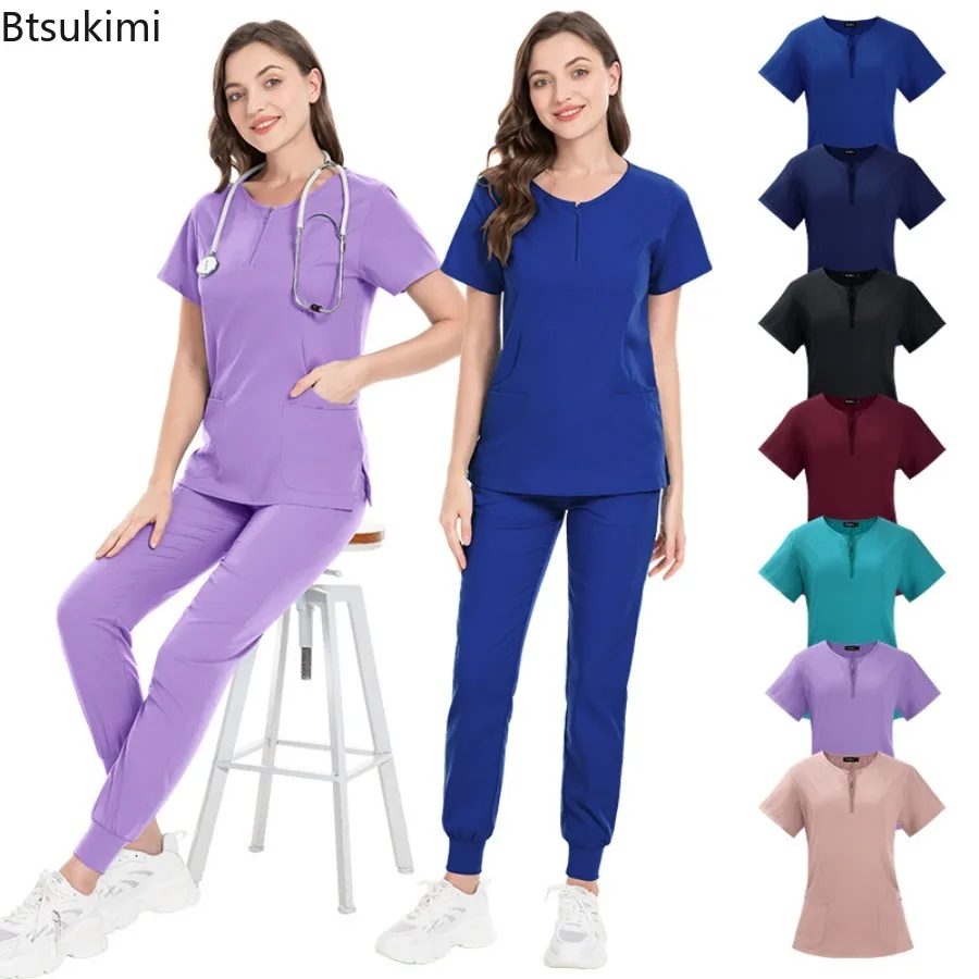 conjunto-de-uniforme-medico-elastico-scrubs-cirurgicos-hospitalares-calcas-e-blusas-para-enfermeiros-roupas-de-trabalho-para-medicos-e-acessorios-medicos