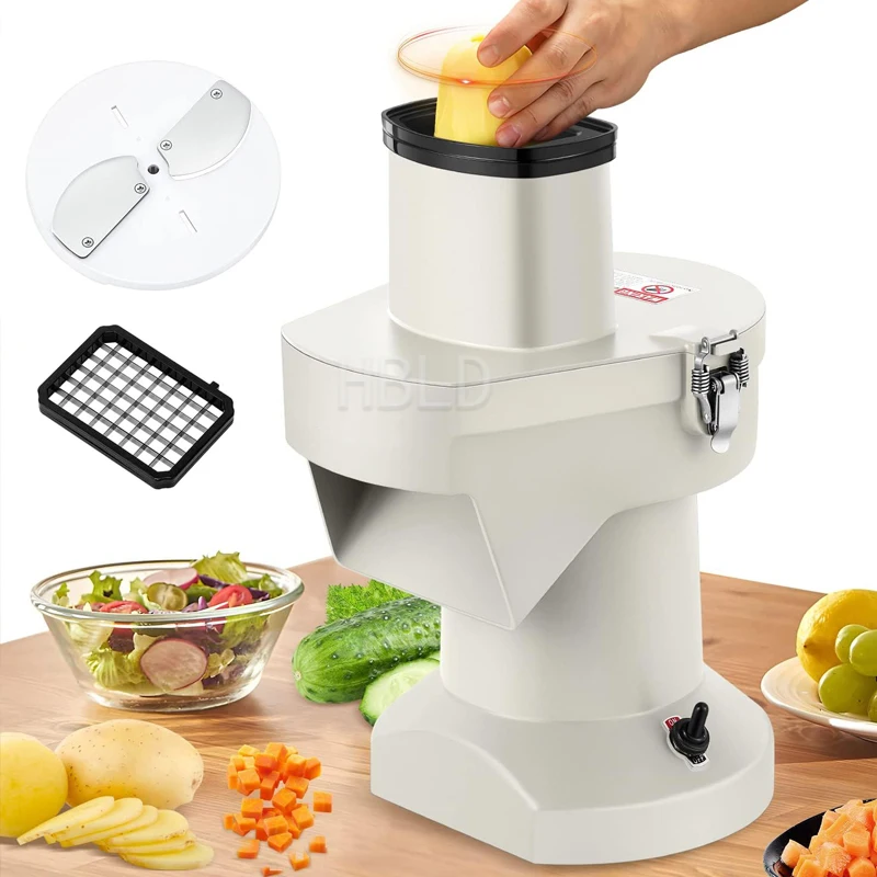 Vegetable Cutting Shredder Commercial Electric Multifunctional Fruit Cutter Dicer For Snack Shop Salad Work