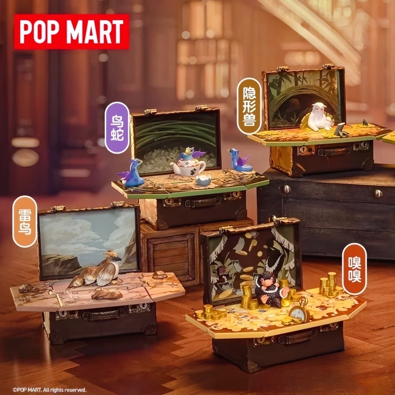 

Лидер продаж, оригинальные фигурки Popmart Magical Animal Series, слепые коробки-сюрпризы, милые настольные украшения, модные игрушки, подарки