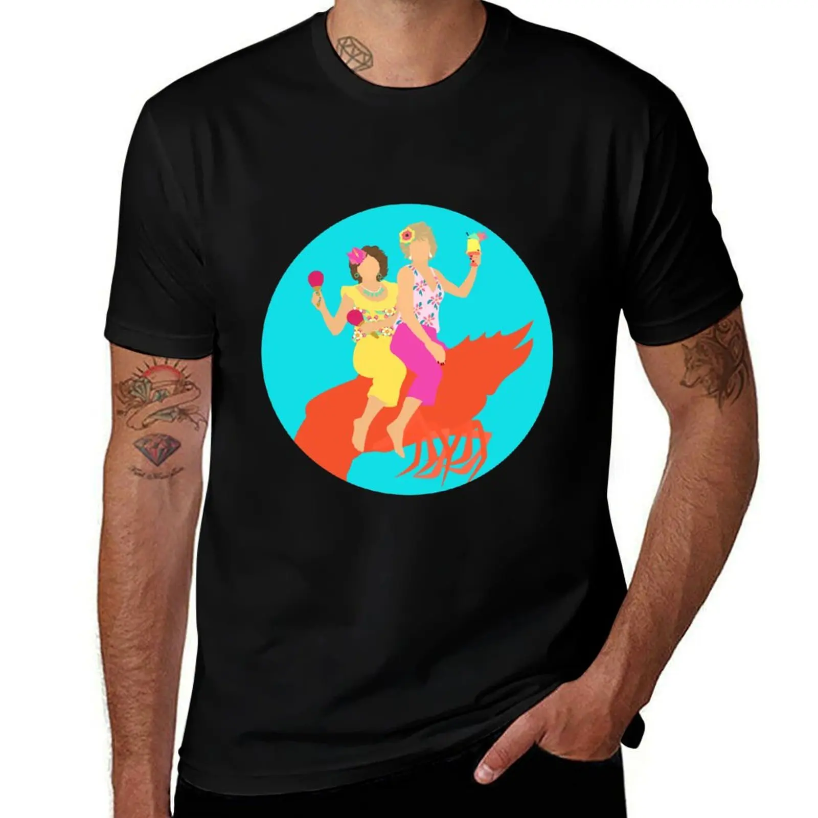 Barb and Star Go to Vista Del Mar - Blue T-Shirt Work Comfort for Men T-Shirt