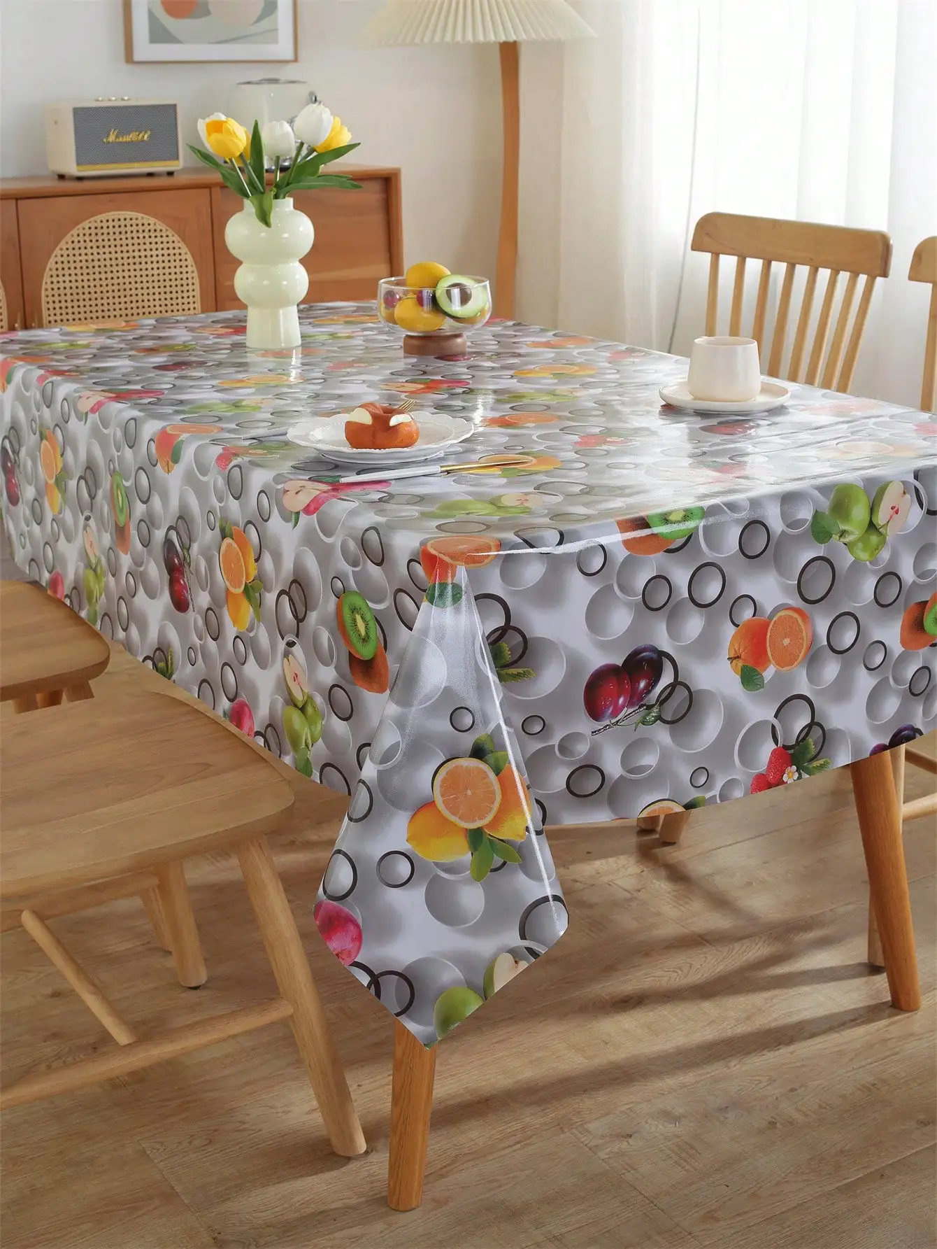 

1pc Premium PVC Tablecloth, Modern Minimalist Style, Thickened Waterproof & Oil-Proof Easy To Clean, Suitable For Home,