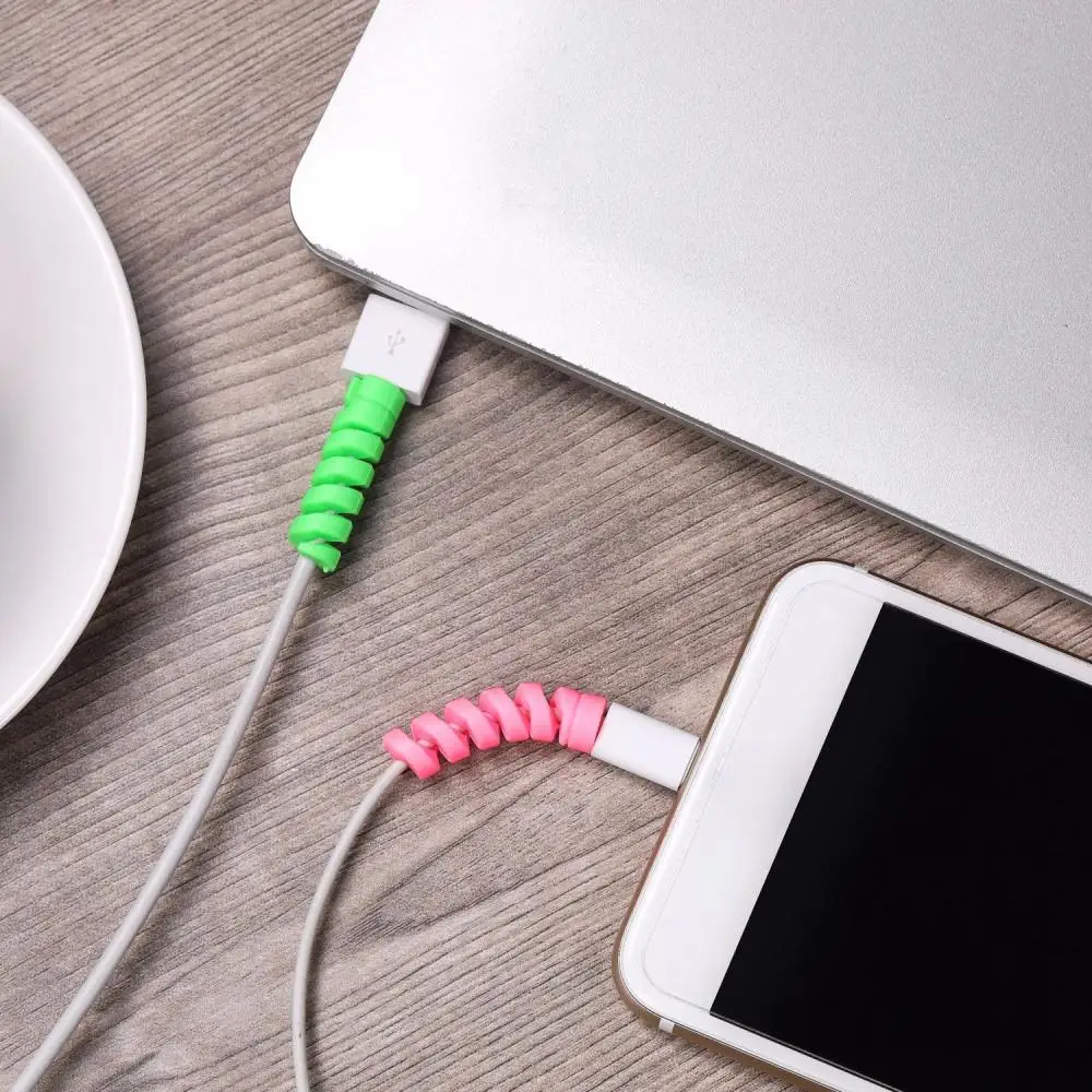 1~5PCS Cable Protector USB Charging Data Line Cable Protector Wire Cord Protection Wrap Cable Win For 12