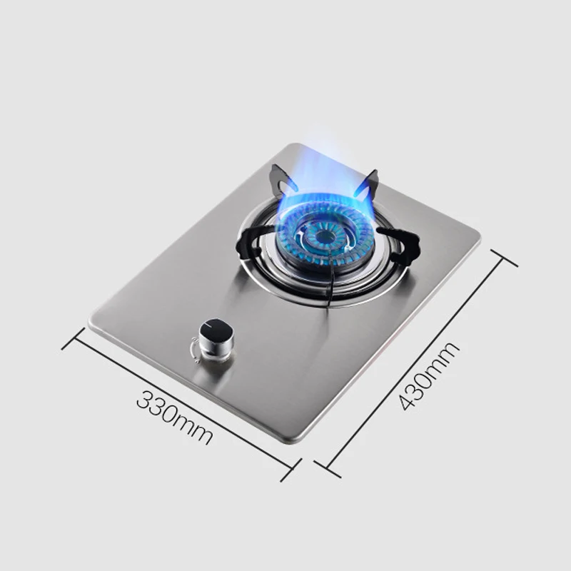Газовая плита, однодиапазонный домашний стол, встроенный двухцелевой сжиженный натуральный горячий из нержавеющей стали, закаленное стекло, оптовая продажа