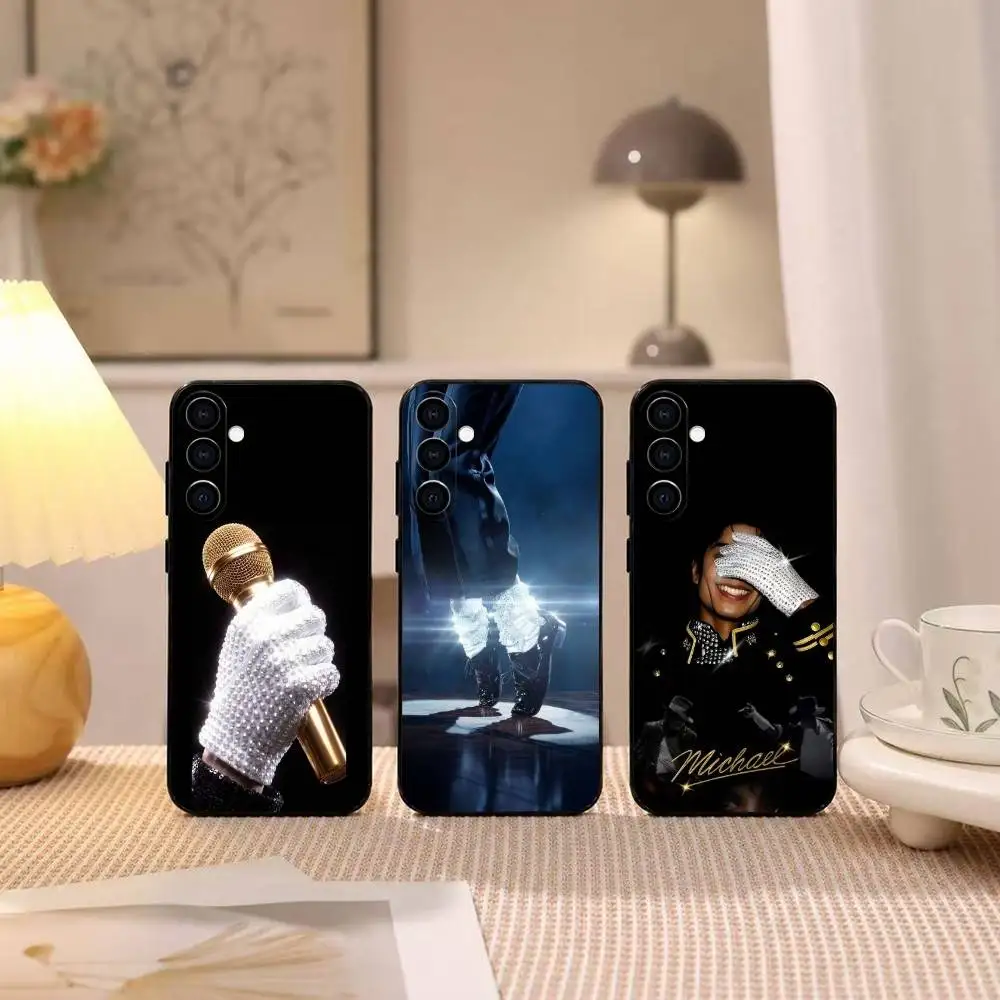 Pop SInger Michael Jackson Gift Phone Case Black Silicone Soft For Samsung Galaxy A73,A72,A71,A70,A53,A52,A51