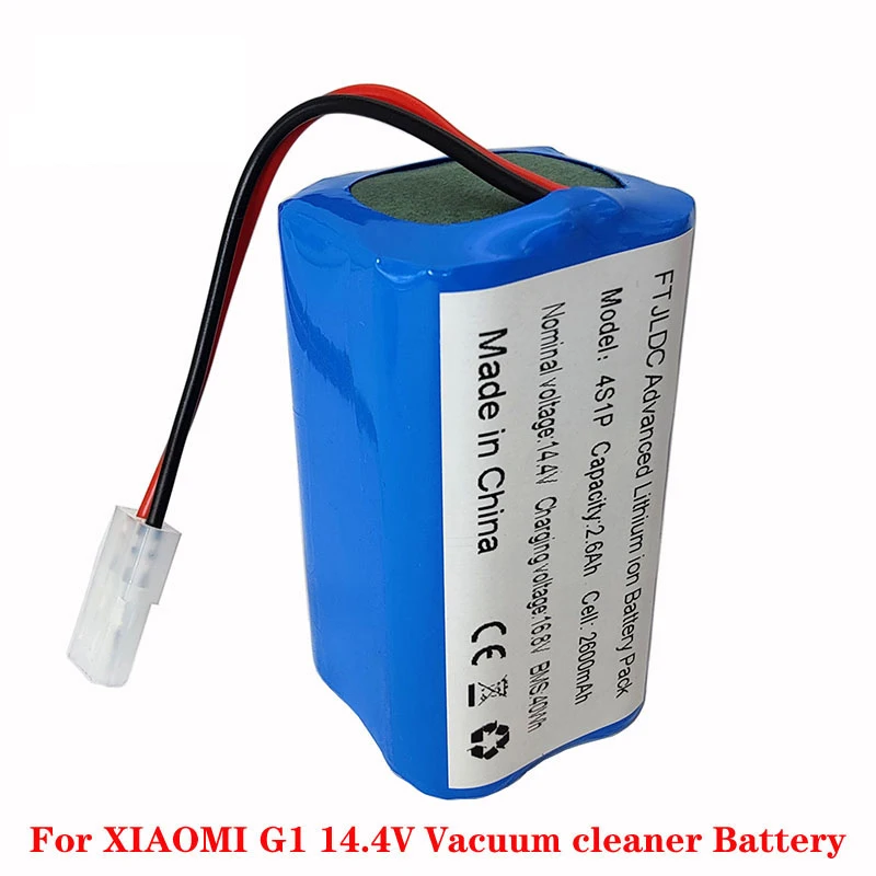 FTJLDC 14.8V 2.6-3.5Ah Li-ion Battery for Xiaomi G1 MI Robot Vacuum-Mop Essential MJSTG1 Robot Vacuum Cleaner 18650 Battery Pack