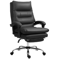 Office chair and massage chair features: Ergonomic office chair with reclining function, heating function, adjustable height. Computer chair with foot support, rotation function. Black color.