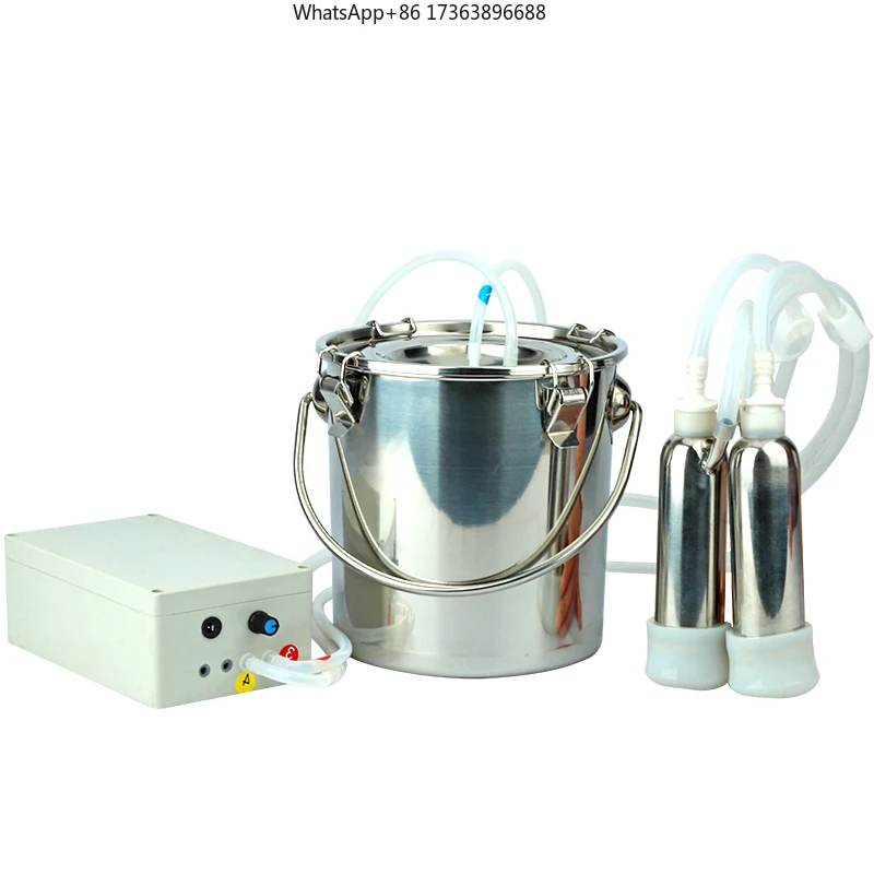 

5L Electric Pulse Adjust Speed Automatic Stop Goat Milking Machine Sheep Farm Equipment Portable Goat Milking Machines