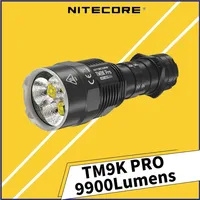 NITECORE TM9K PRO Type-C Rechargeable LED Flashlight 9900Lumens, Spotlight+Floodlight,NiteLab UHi LED