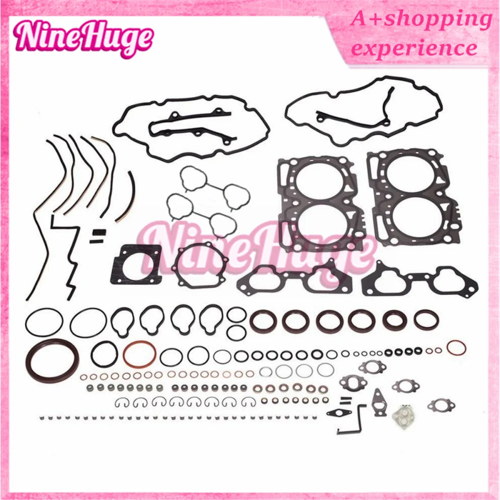 EJ25 Engine Full Gasket Set Kit Overhaul 10105-AA160 FS1286 for Subaru Forest Baja Legacy Impreza Outback 2458CC 2.5L 1999-2003