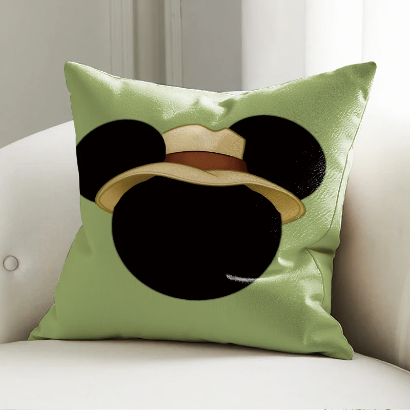 

Disney Mickey Silhouette Pillow Case Soft Cushion Cover for Sofa Bedroom Kids Room Disney Decorative Throw Pillowcase