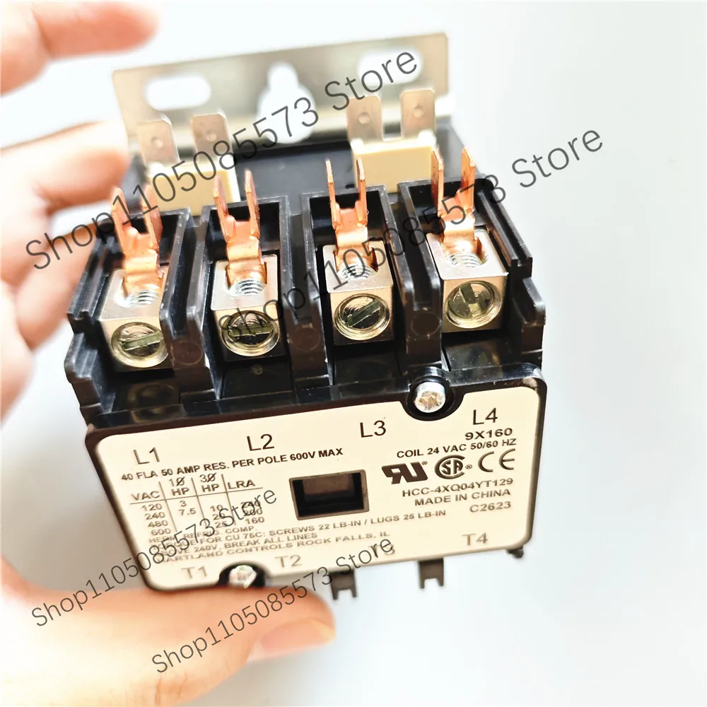HCC 4XQ04YT129 American four pole AC contactor cutting machine 60A 80A 9X160 HCC-4XQ04YT129