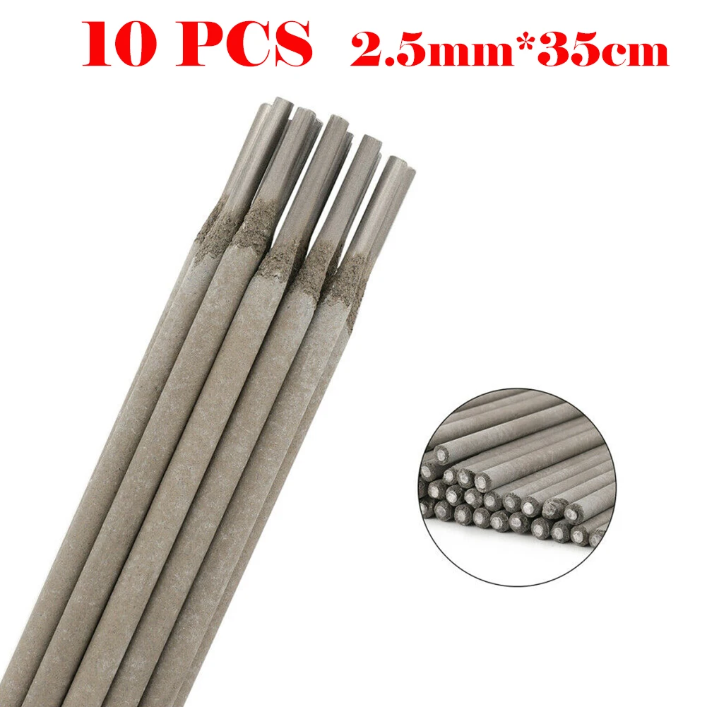 10pcs Stainless Steel E6031 ARC Welding Rods Electrodes Mild Steel 2.5mm/3.2mm Mild Steel Excellent Welding Performance Welding