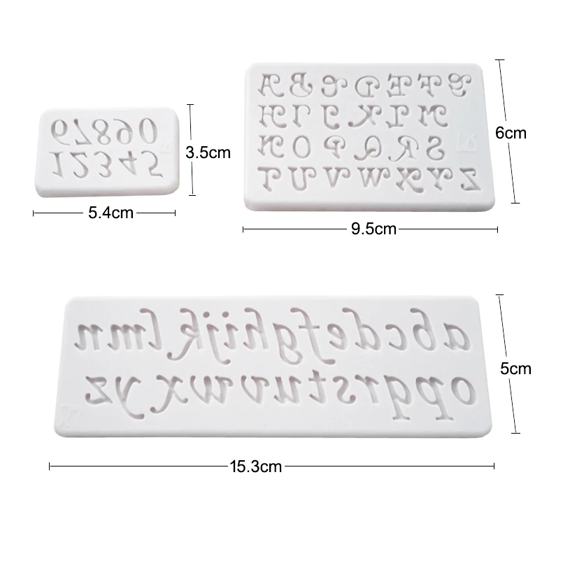 Alphabet Number Letter Silicone Mold Sugarcraft Cupcake Baking Mold Fondant Cake Decorating Tools
