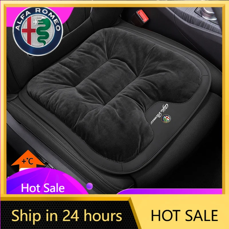 

2026 Hot Car Stickers For Alfa Romeo Winter Plush Car Seat Cushion Keep Warm Auto Seat Cover For Alfa Romeo Giulietta Mito 159 G