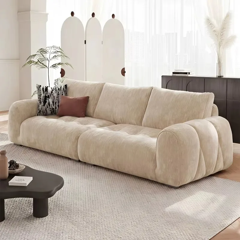 Memory Foam Beige Sectional Sofa 3 Seater Recliner Italian Bedroom Living Room Sofas Lounge Luxury Bank Woonkamer Home Furniture