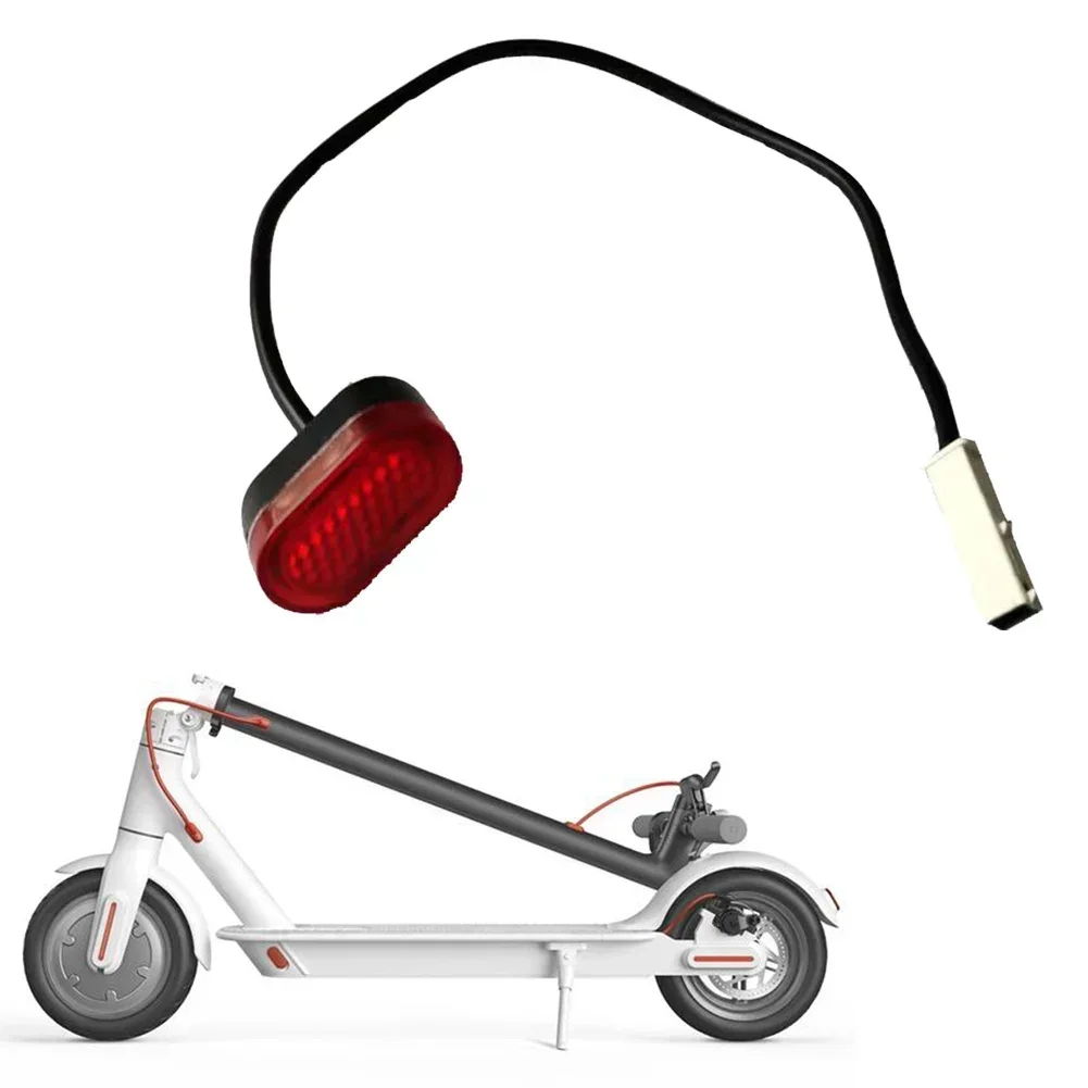 Rear Mudapron Tail Light For-Xiaomi Electric Scooter Foldable Resistant Taillight Tail Cable Direct TailLight Parts