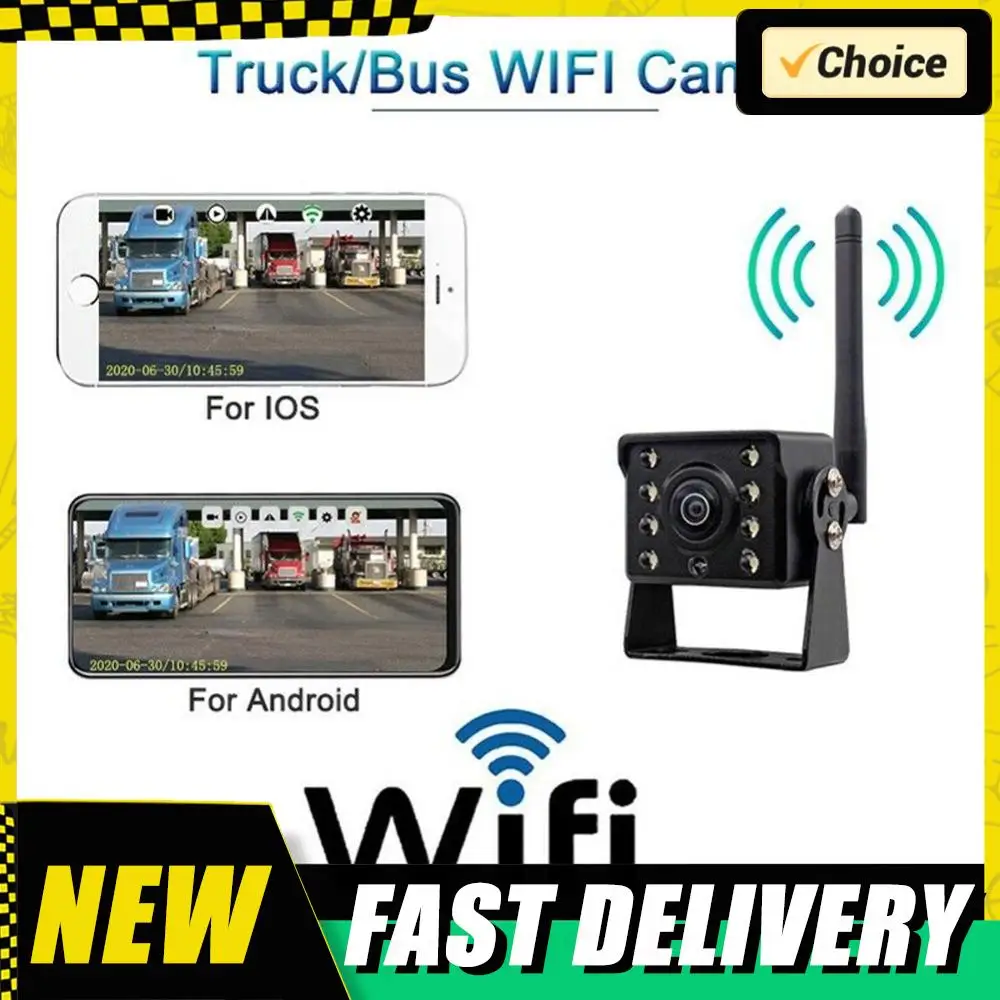 

Reverse Visual Camera WiFi Wireless Reversing Rear View Camera Waterproof Rearview Mirror Vehicle Camera for Car for Truck Bus