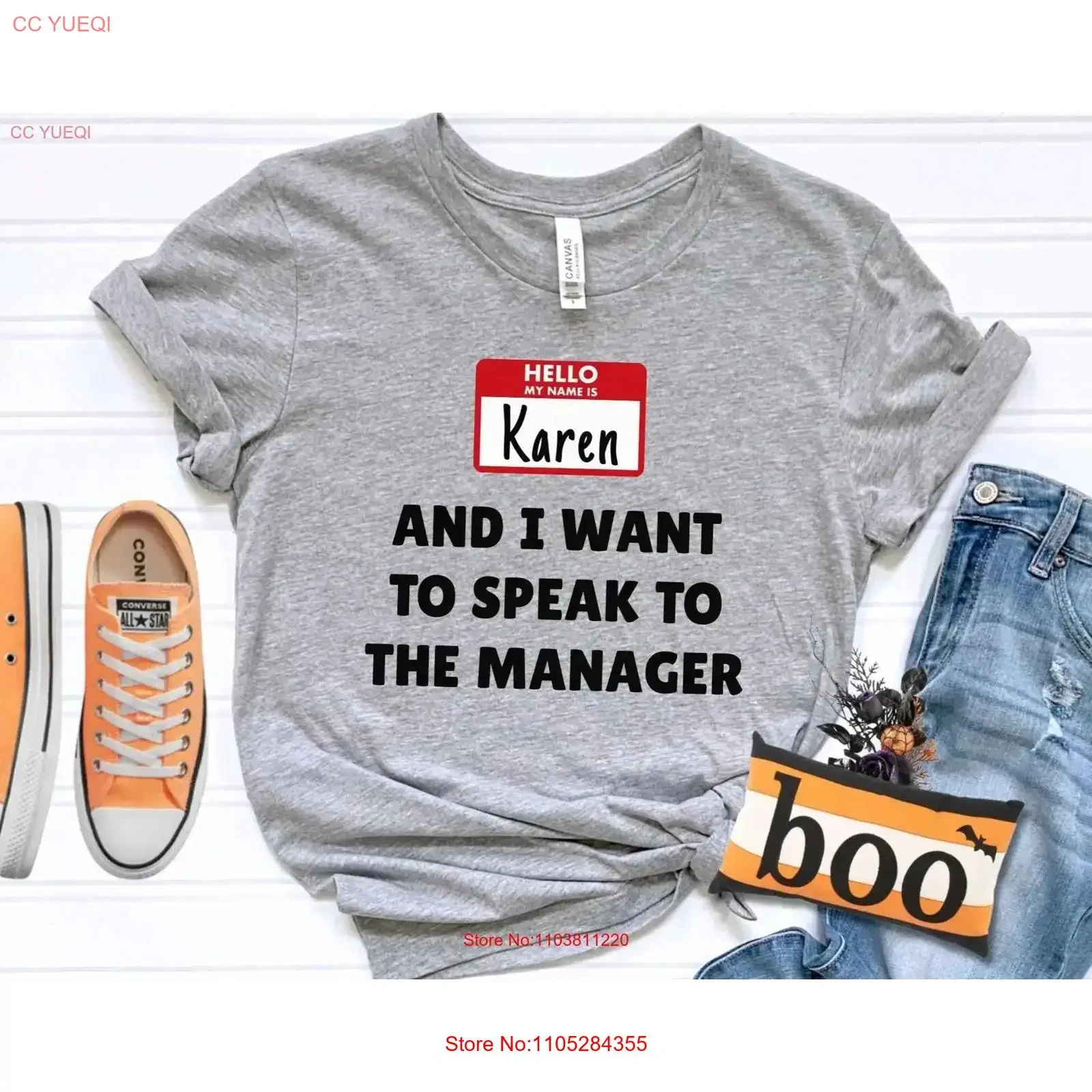 Hello my Name is Karen and I Want to Speak Your Manager T Shirt Halloween costume Funny tee vintage Washed Soft Unisex