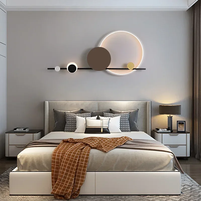 Nordic Minimalist Luxury Wall Lamp Bedroom Bedside Living Room Sofa Background Atmosphere Light Home Lighting Creativity Decor