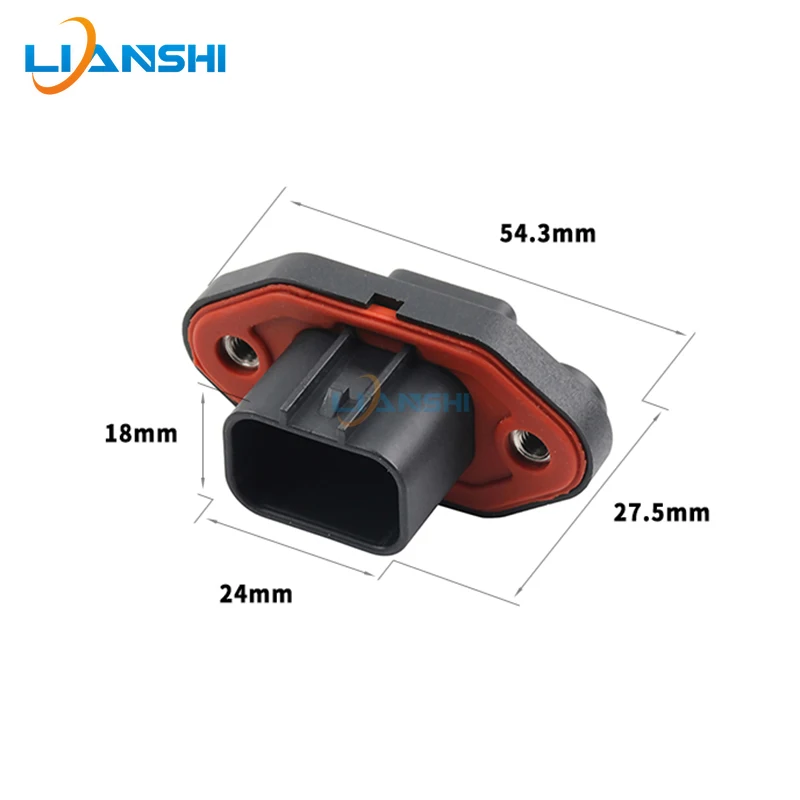 waterproof connector New energy vehicle electric air conditioning PTC heater 8pin plug fitting terminal DJ70823-1.5-11