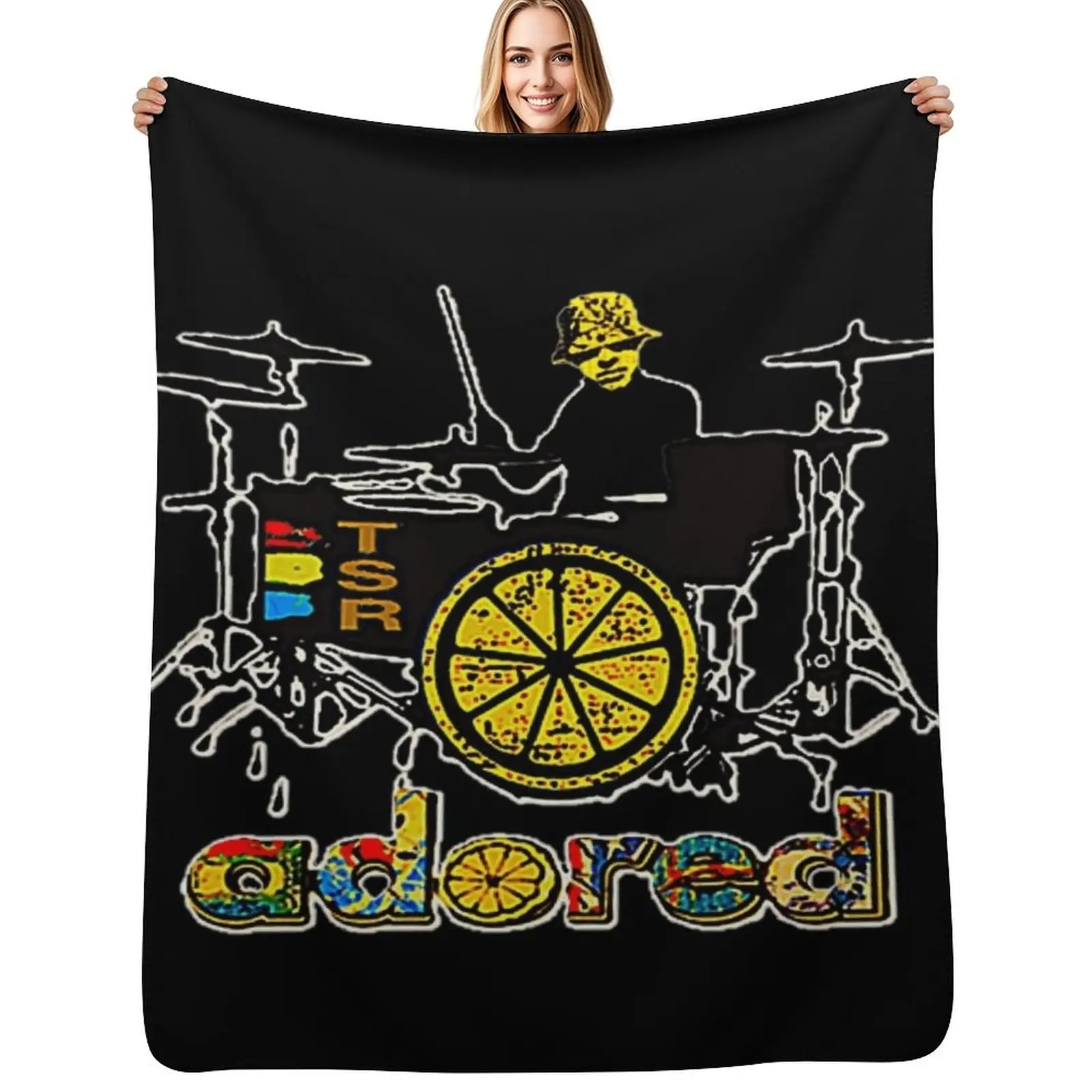 The Stone Roses Adored Reni He Bangs The Drums Throw Blanket Decorative Soft Throw Blanket for Couch Sofa