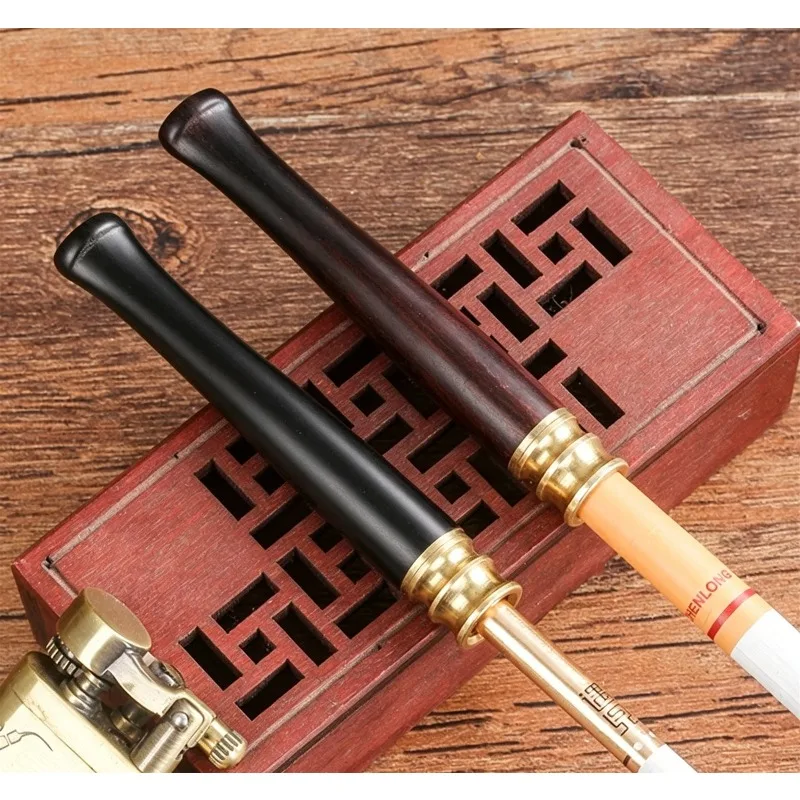 Wooden Remove To Clean Tobacco Filter Circulation For Thick Thin Smoke Filter Reduce Tar Portable Cigarette Holder Mini Men Gift