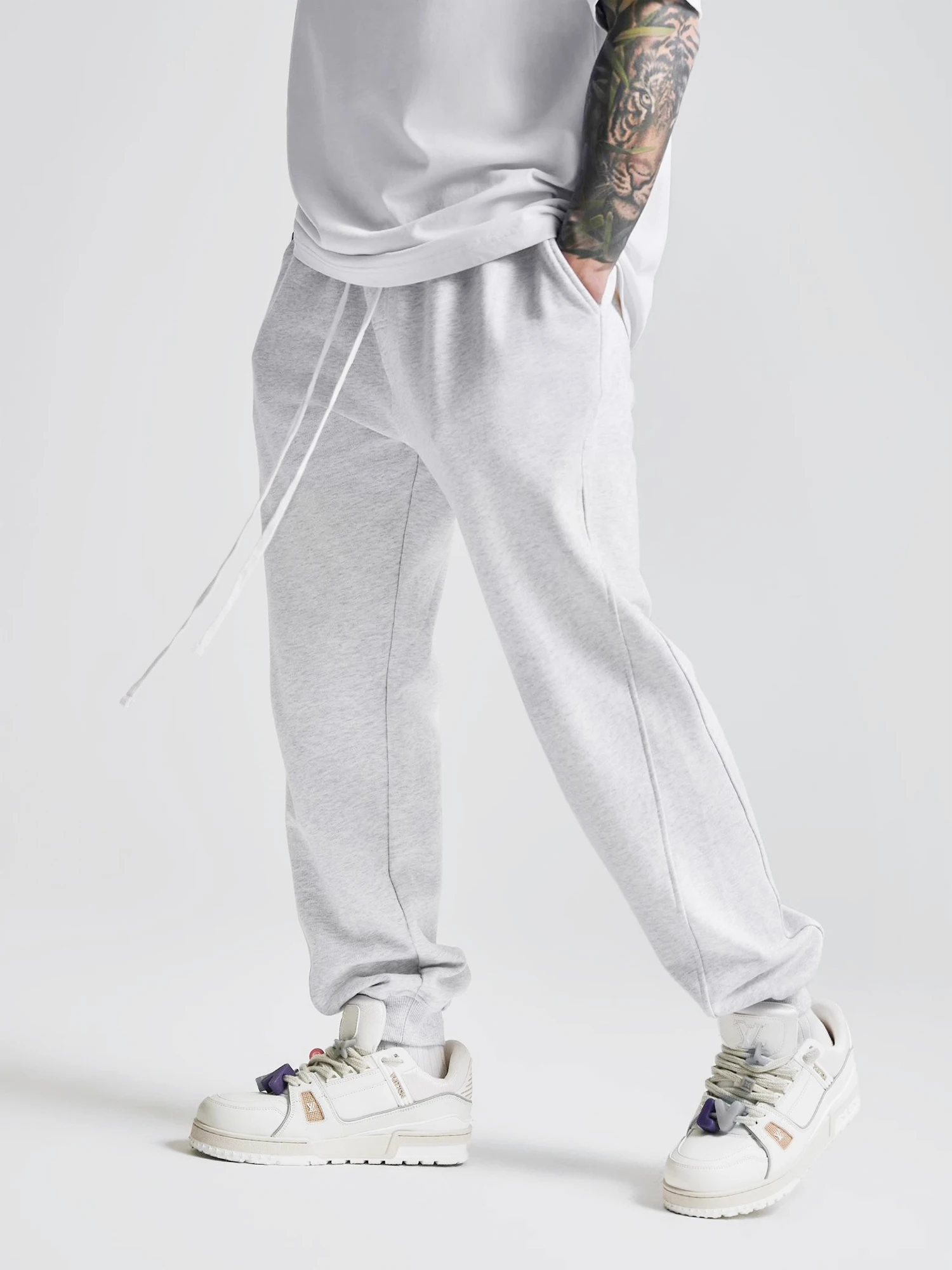 

Fearl Oriental Long Sweatpants Men's Sport Fitn Casual Pure Cotton Versatile mat Spring Summer Loose Fit Youthfu...