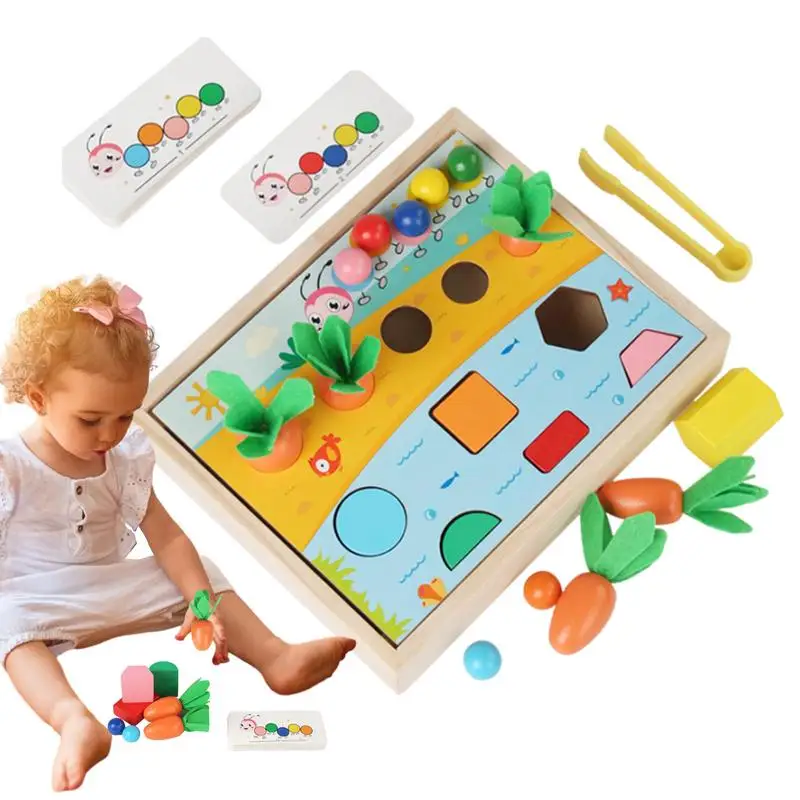 

Fine Motor Skills Toys For 1-2 Year Old Wood Educational Toddler Learning Toys Development Games For Boy Girl Students Preschool