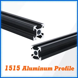 1515 Aluminum Profile European Standard Anodized Extrusion 100mm to 800mm Length Linear Rail for DIY 3D Printer Workbench CNC