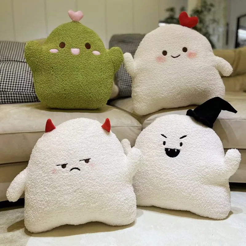 Little Ghost Warm Hand Pillow Plush Toy Home Fur Sofa Decoration Cushion Nap Pillow Girl's Birthday Gift